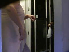 Towel Drop on DOminos pizza guy