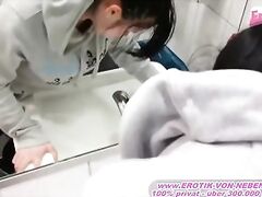 German ex girlfriend fucks at toilet normal girl next door