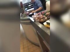 Housewife booty in blue skinny jeans (Huge butt)