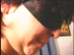 Chubby mature fuck her guy with strap-on